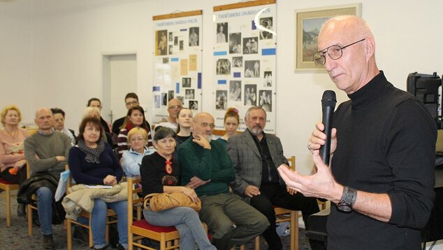 Beseda so spisovateľom J. Banášom, spojená s prezentáciou jeho najnovšieho románu Velestúr